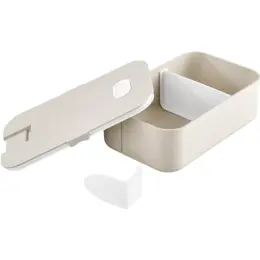Okiyo Machi Wheat Straw Lunch Box Open